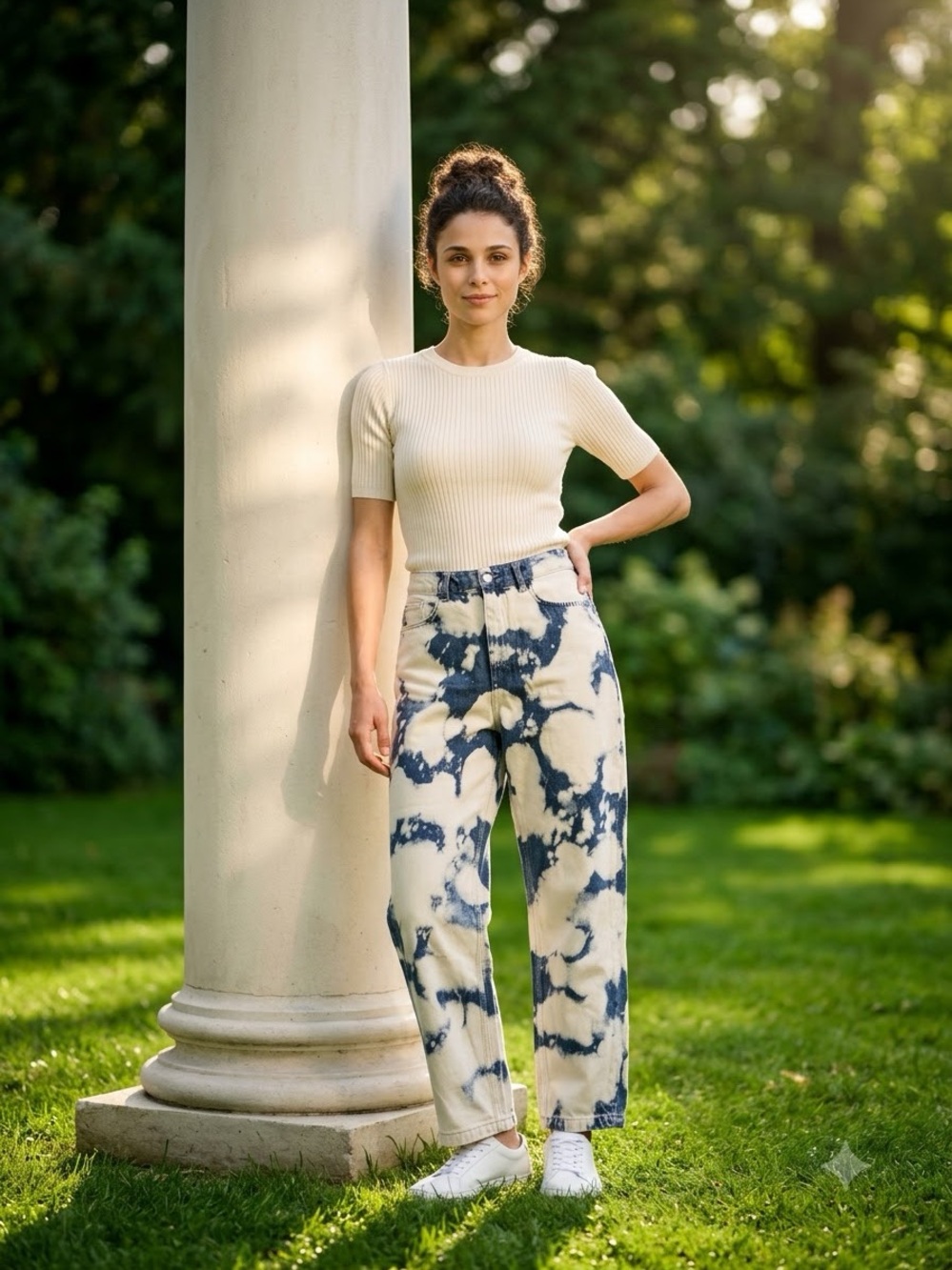 Your Turn Tie-Dye Straight-Leg Jeans